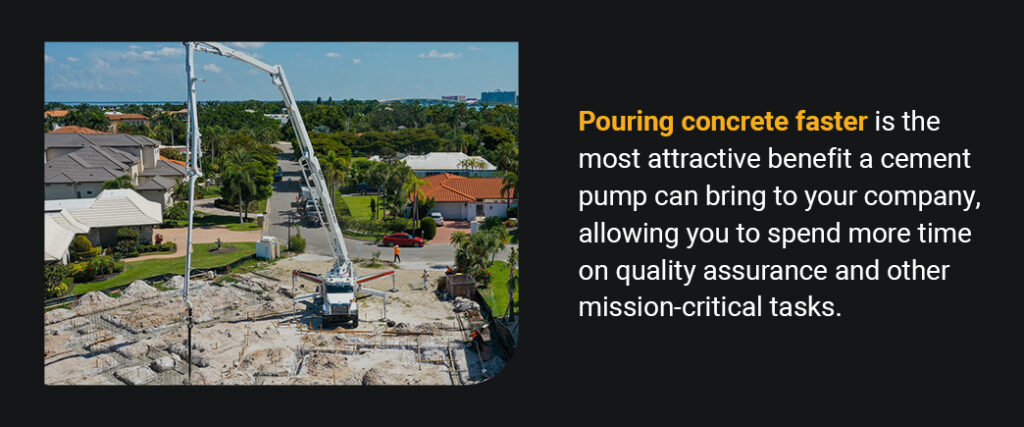 pouring concrete faster