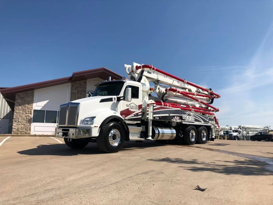 Weaver Construction's New DY Concrete Pump