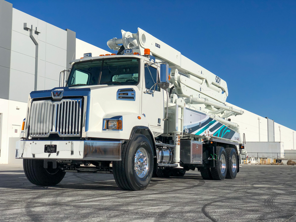 DY 33X-5ZZ on display outside of the World of Concrete event
