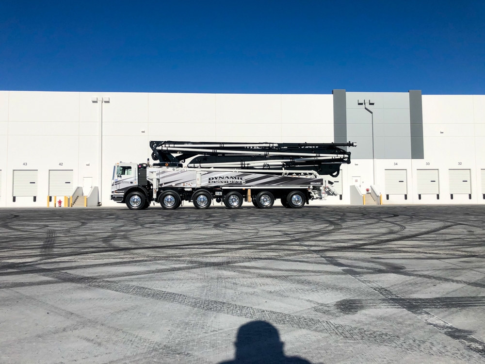 Dynamic Concrete Pumping concrete pump manufactured by DY Concrete Pumps at the WOC event