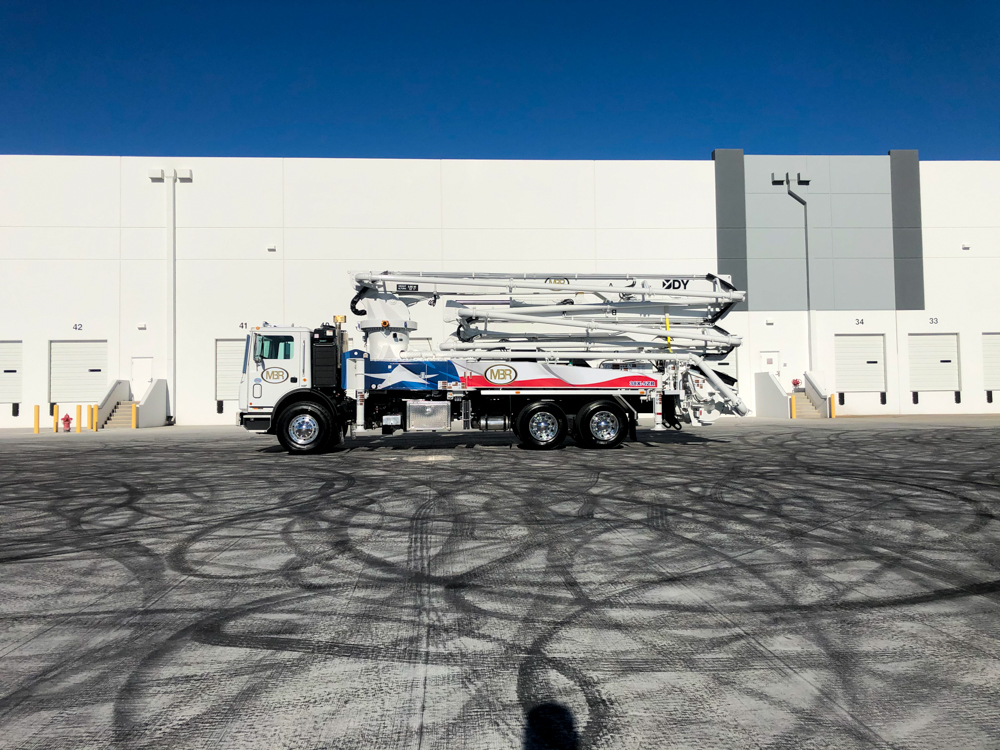 MBR Texas flag concrete pump at the WOC event