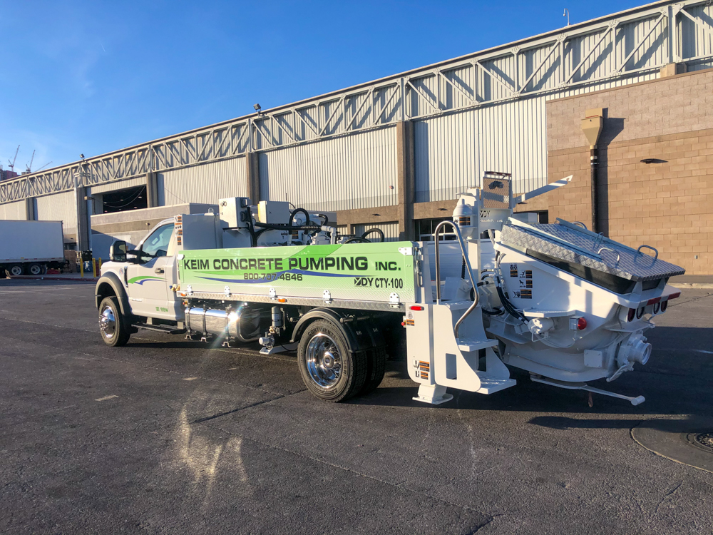Keim Concrete Pumping CTY-100 concrete line pump at the WOC event