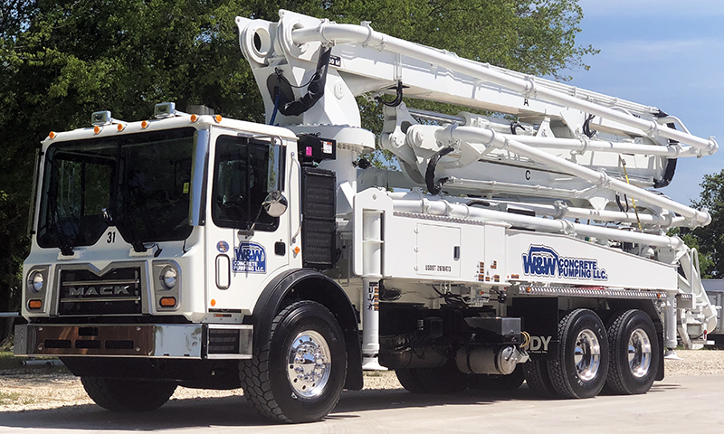 W&W Concrete Pumping take delivery of their new DY 38X-5ZR
