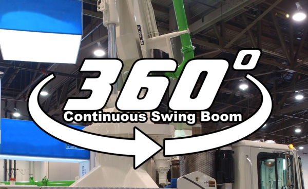 DY Concrete Pumps feature 360 degree continuous rotating roll and z-type booms