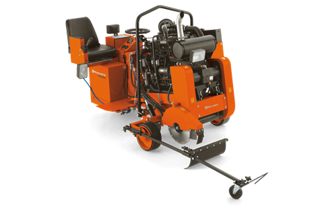 Husqvarna RS 8500 D rider saw available from DY Concrete Pumps